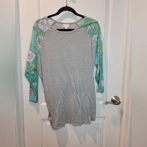 Lularoe 3/4 Sleeve Jersey-Style Tunic Sixe 2XL